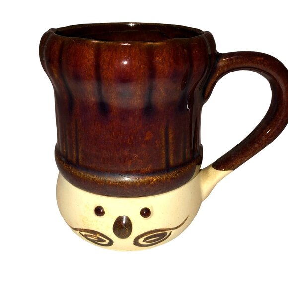 Vintage Takahashi Le Chef Mug Coffee Glazed Ceramic Mustasche San Francisco - Picture 1 of 5